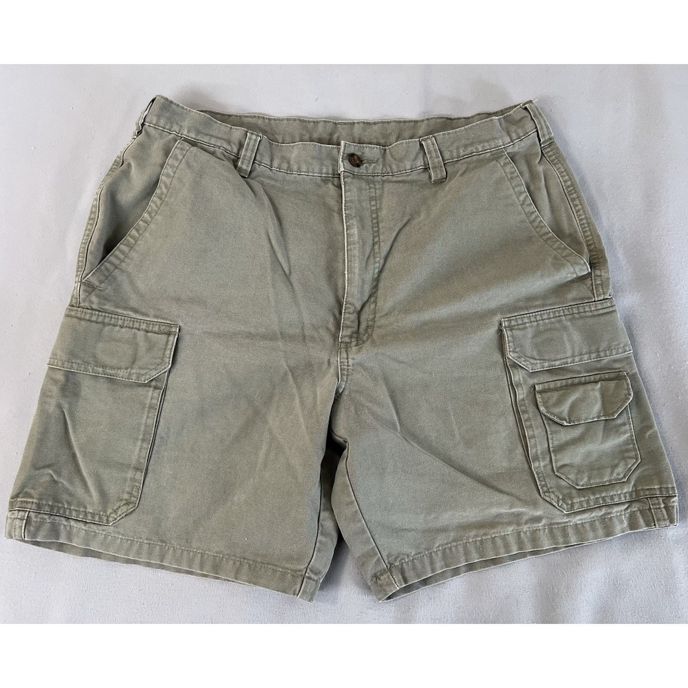 Woolrich Men's Shorts Montair Cargo Hiking 34 Light Olive Green Pockets